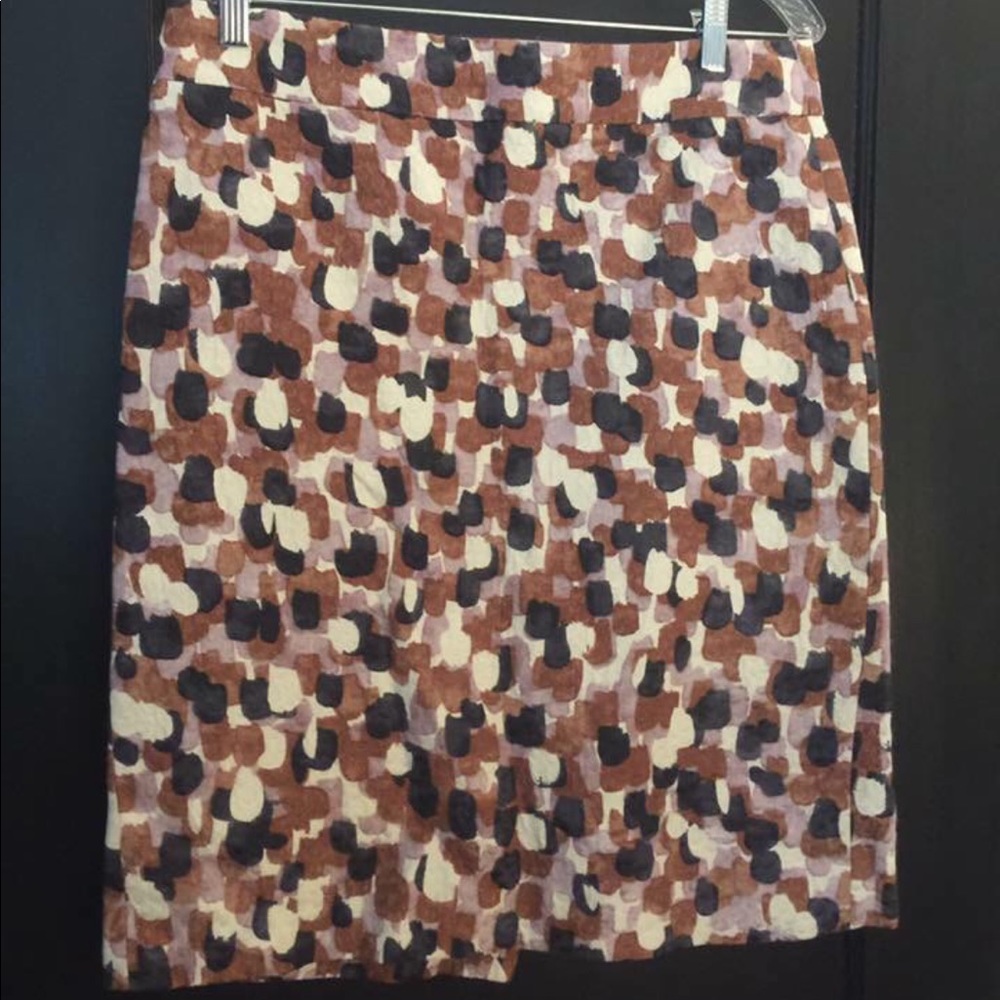 JCrew Watercolor Splatter Skirt